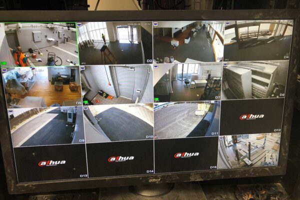 CCTV System monitor screen install for Donalds car showroom
